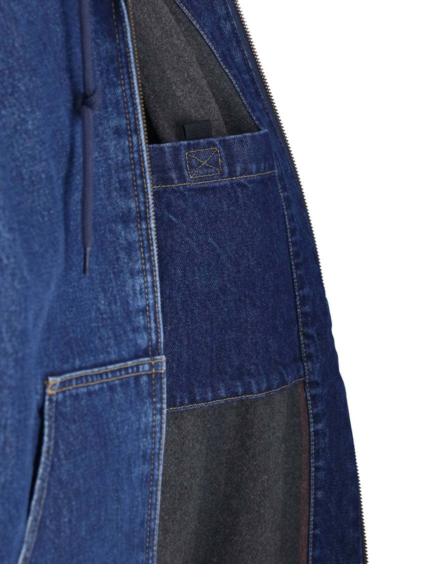Carhartt Wip Blue Og Active Cotton Denim Hooded Jacket