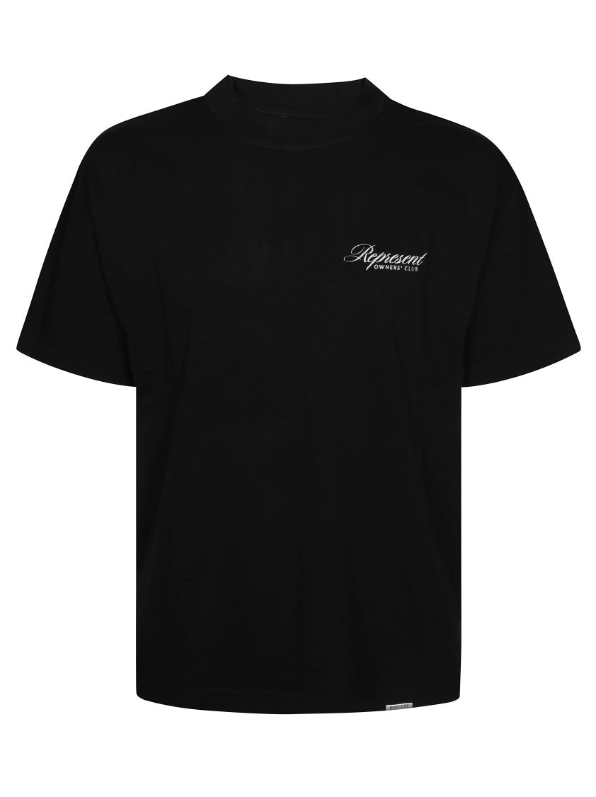 Represent Represent Owners Club Script Black T-Shirt