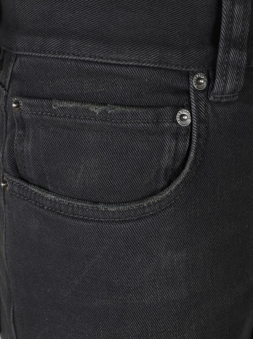 Balenciaga High-Waisted Flared Black Trousers