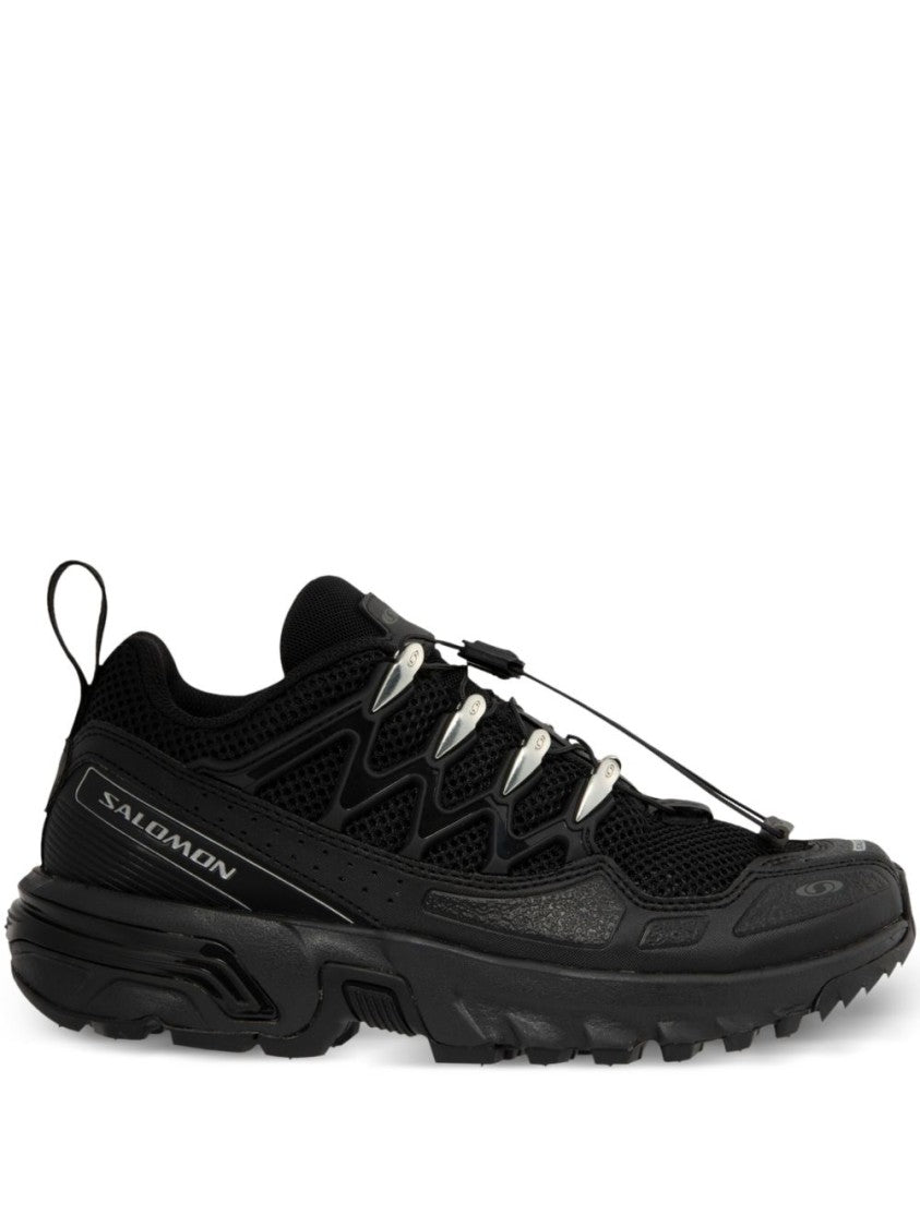 Salomon Black Rugged Sole Quick-Lace Sneakers