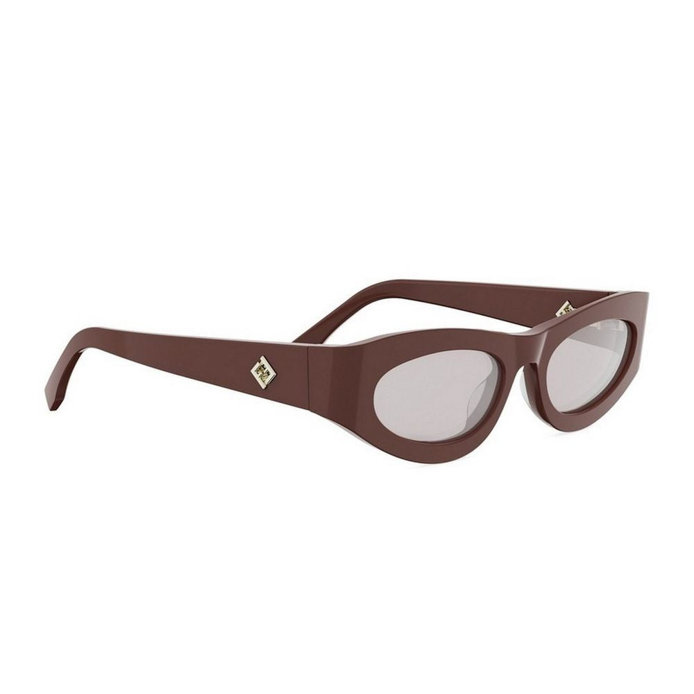Fendi Ff Diamonds Thick Oval Acetate Sunglasses