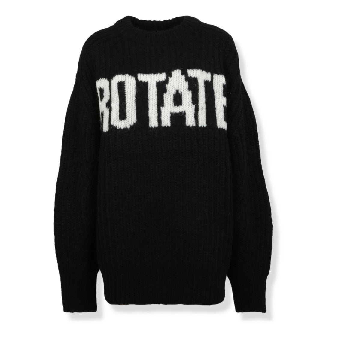 Rotate Cozy Knit Sweater With Integrated Logo Design