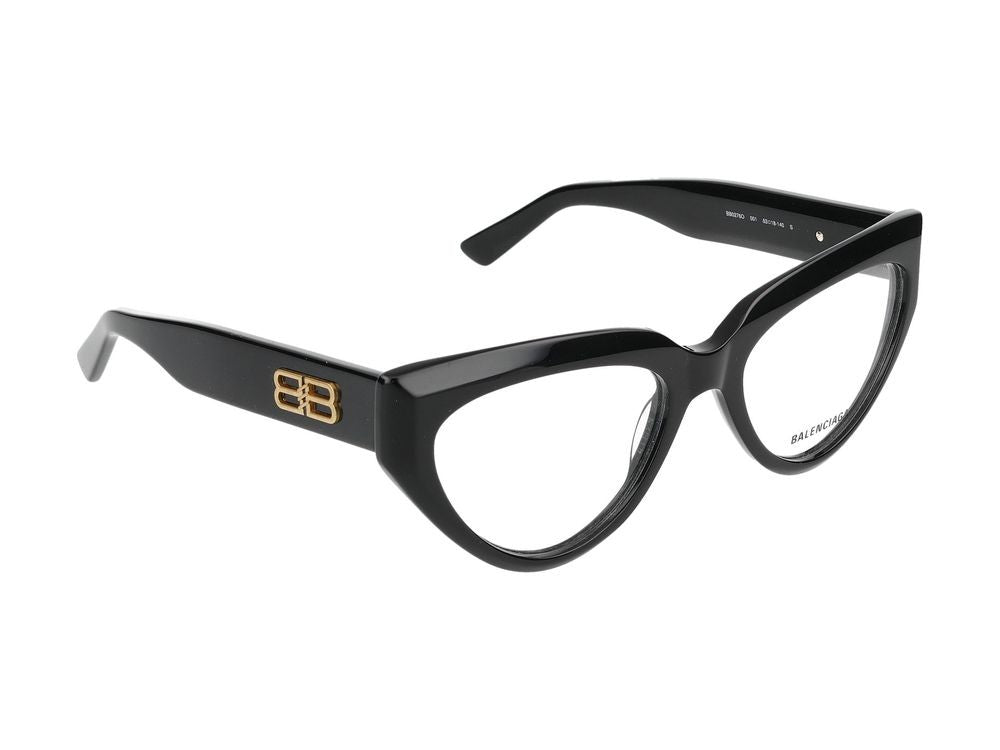 Balenciaga Eyeglasses Bb0276o 001 Black Black Transparent 53/18/140