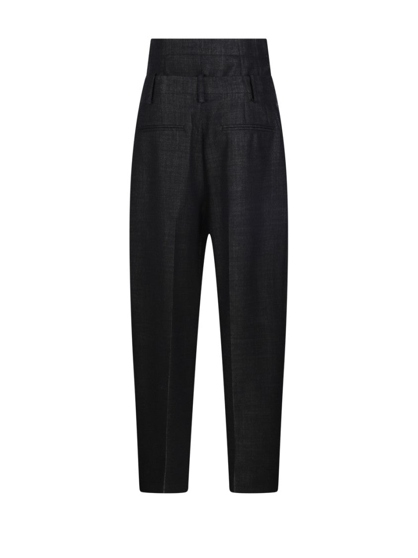 Victoria Beckham Double Waistband Detail Trouser