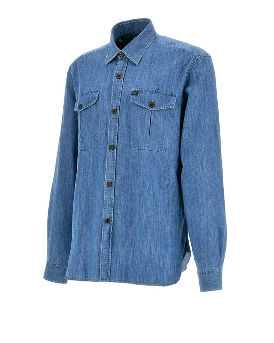 Fay Comfort Fit Denim Shirt