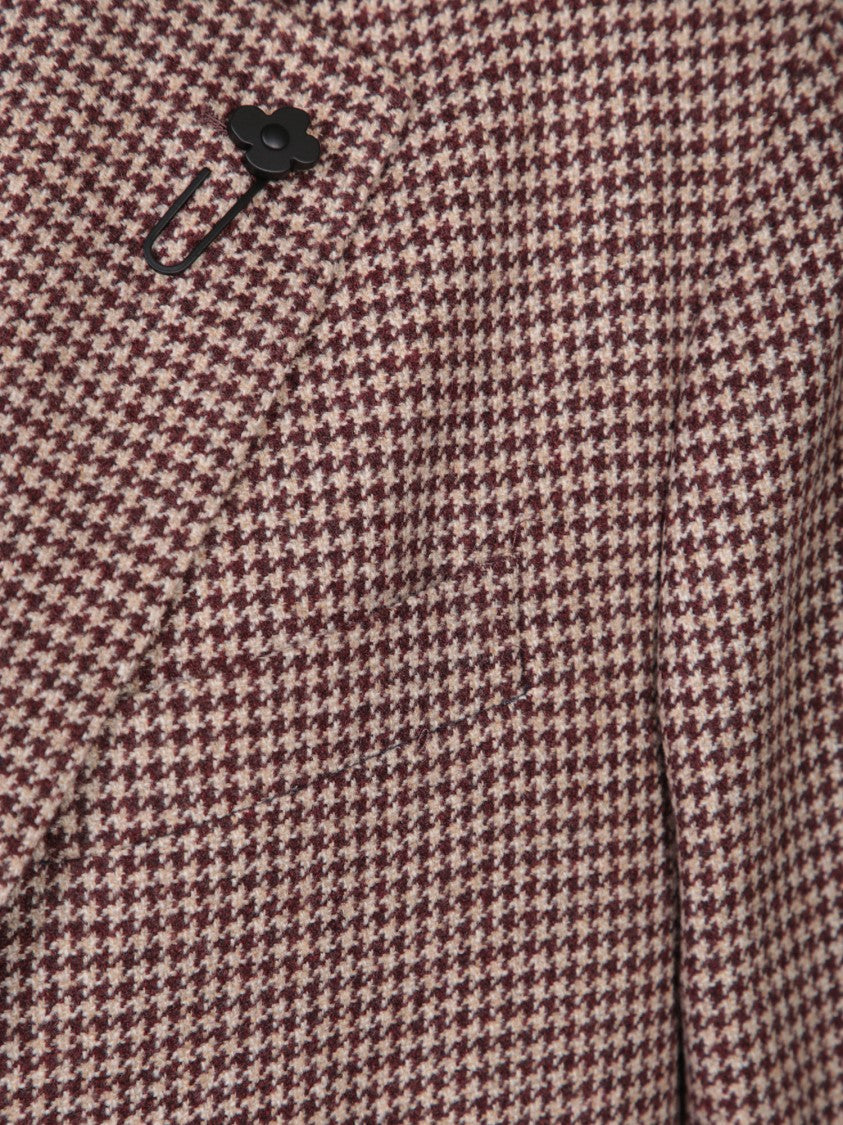Lardini Bordeaux Wool-Cashmere Blend Blazer
