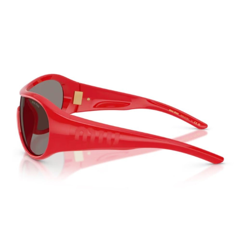Miu Miu Oversized Mask Frame Sunglasses With Sculpted Lines