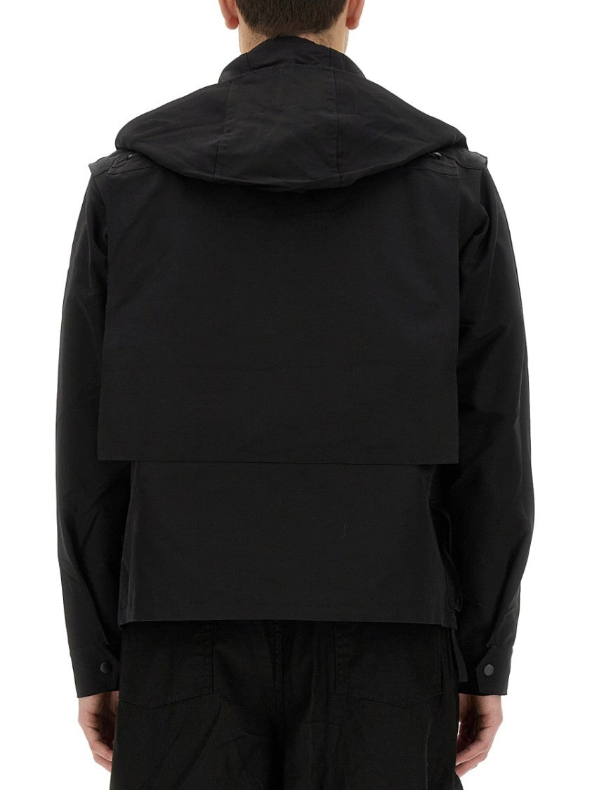 South2 West8 Utilitarian Black Parka With Logo