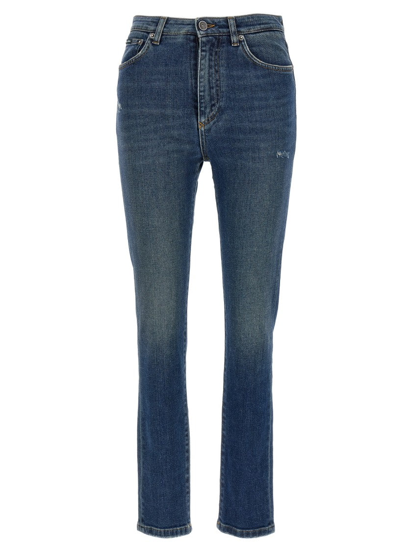 Dolce & Gabbana Slim-Fit 5-Pocket Jeans With High Waist
