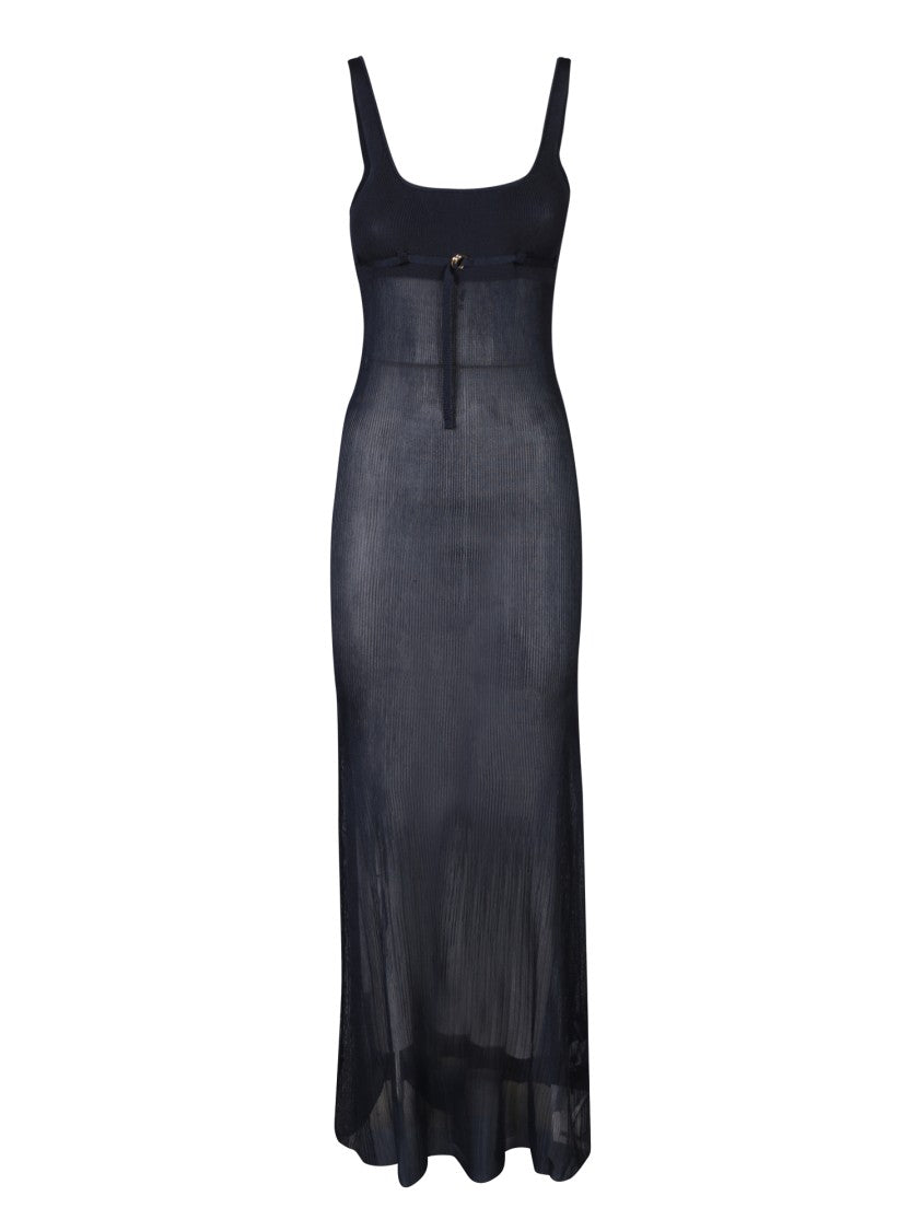 Jacquemus Blue Long Fitted Shape Dresses