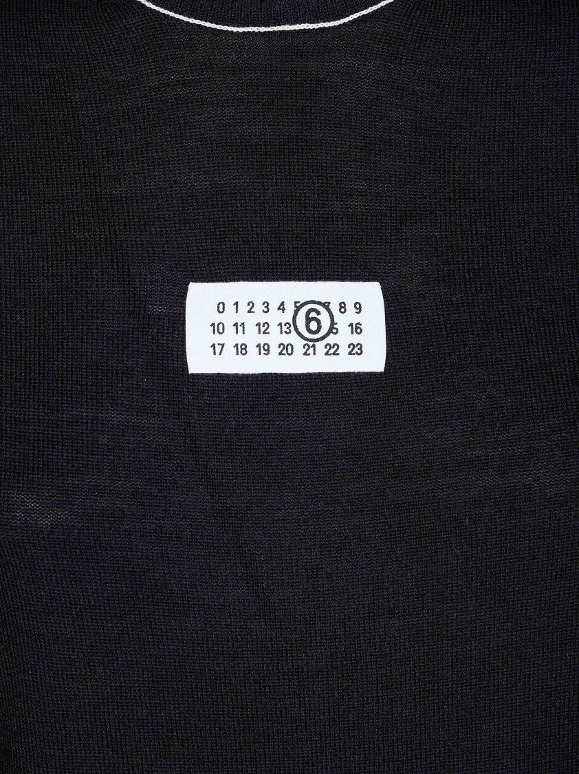 Mm6 By Maison Margiela Maglia Gc Long Sleeve Knit Top