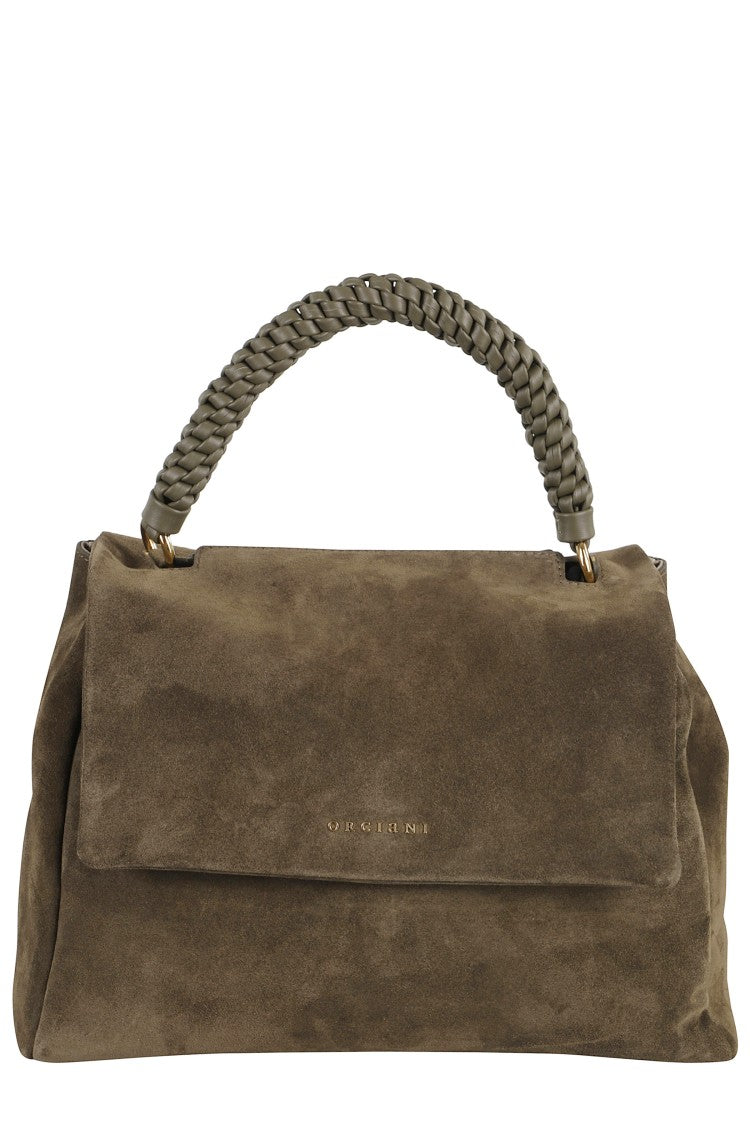 Orciani Medium Suede Shoulder Bag