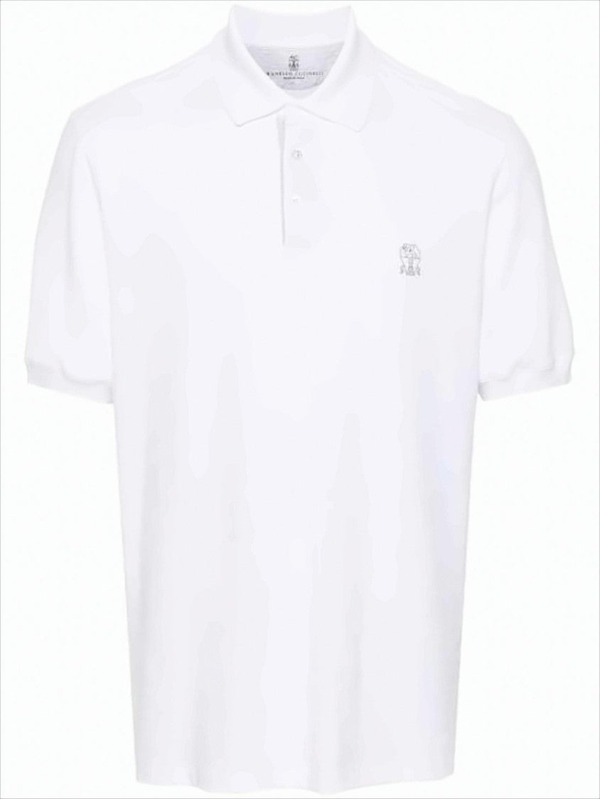 Brunello Cucinelli Classic Ivory Polo Shirt
