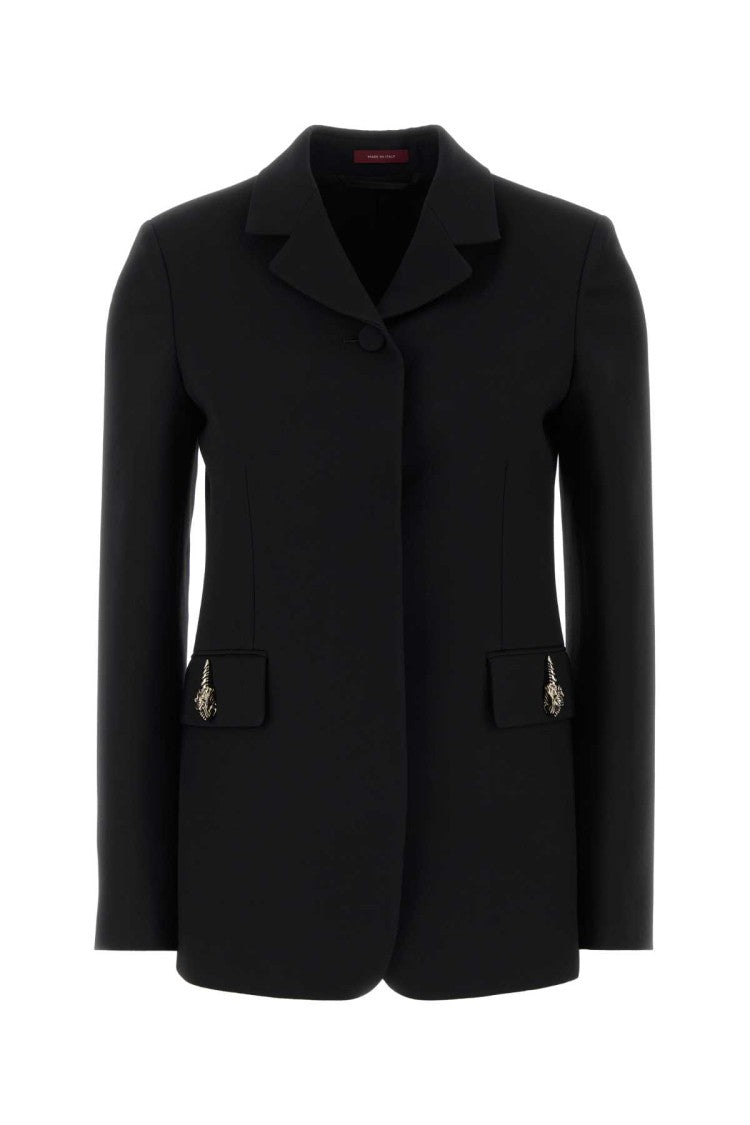 Gucci Black Cady Blazer