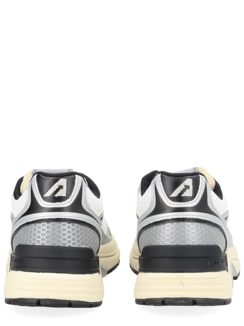 Autry White Hyperway Mesh Layered Sneakers