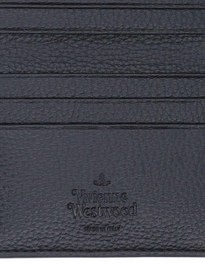 Vivienne Westwood Bi-Fold Cardholder With Silver Orb Logo