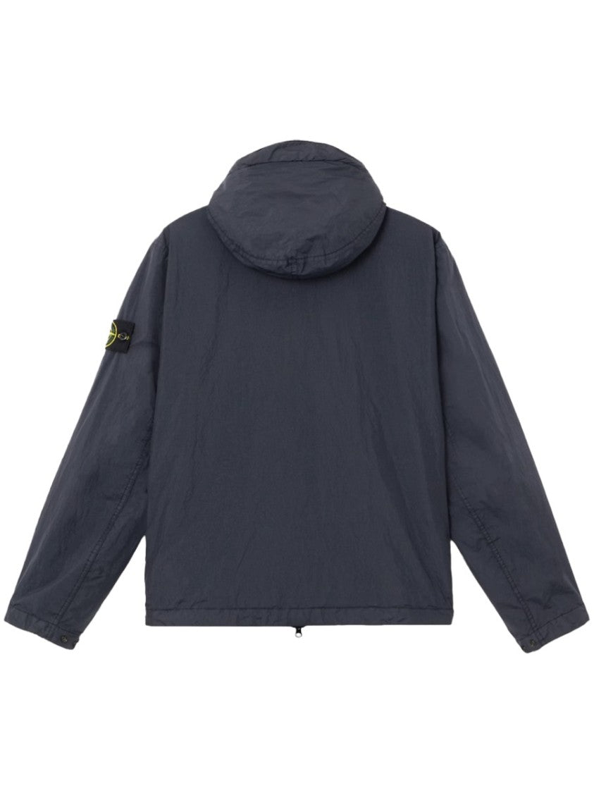 Stone Island Hooded Front Zipper Multi Pockets Jacket