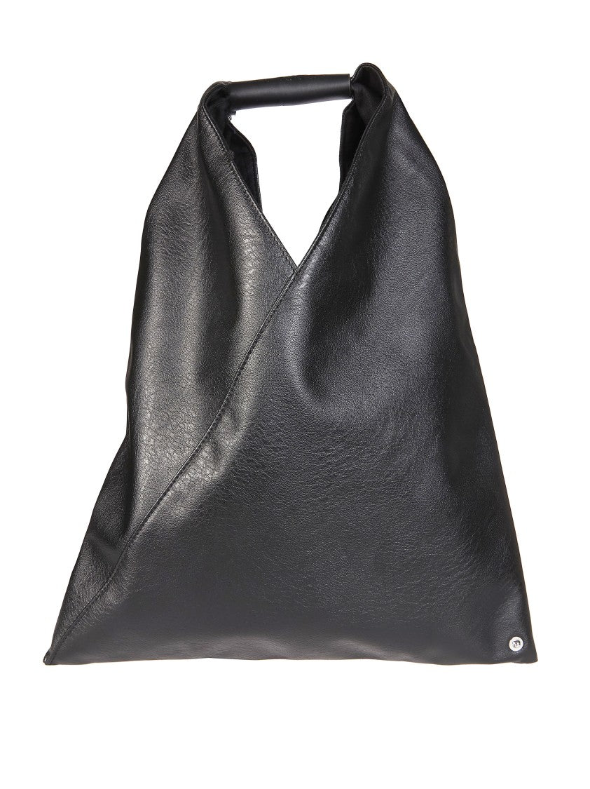 Mm6 By Maison Margiela Black Small Japanese Folded Triangular Handbag