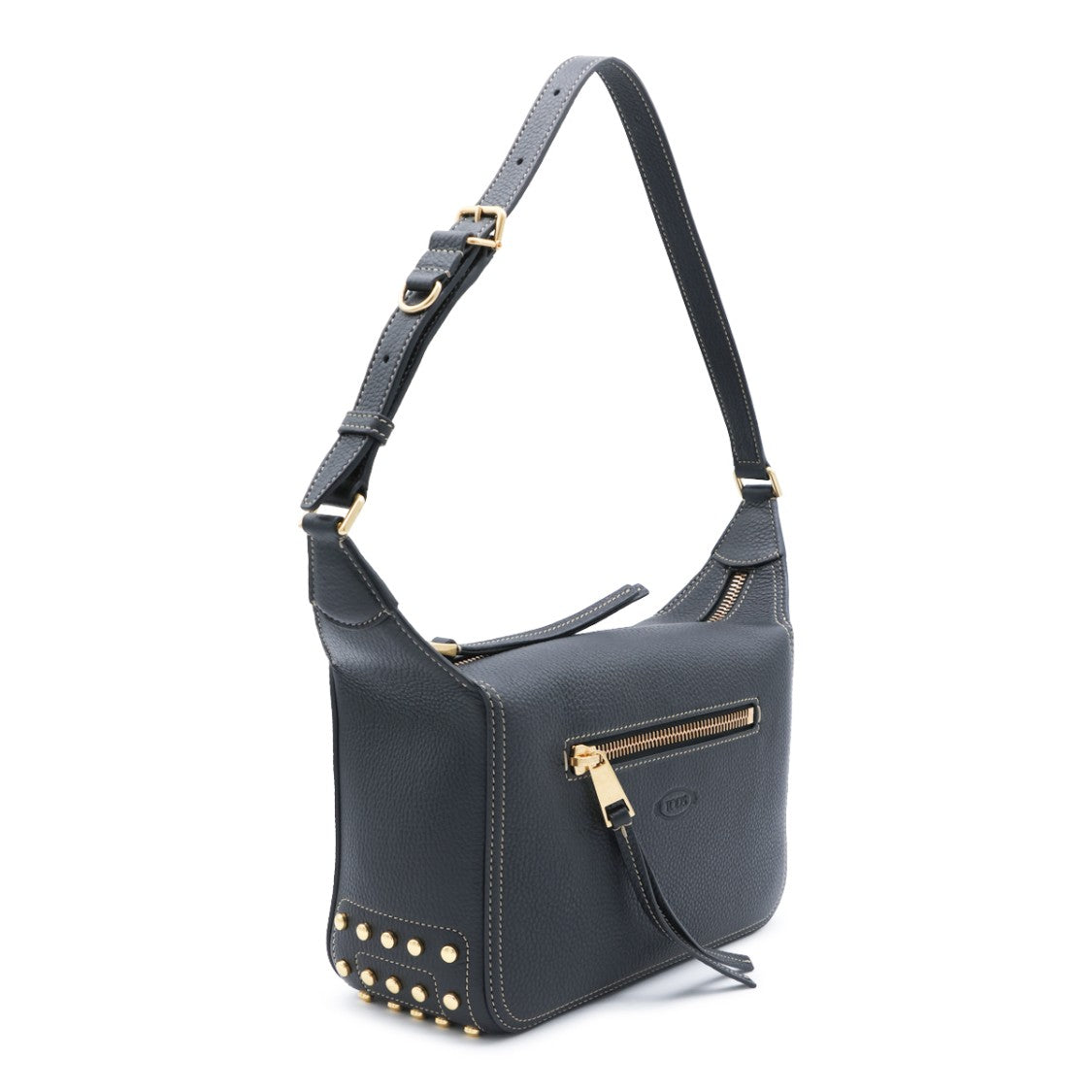 Tod's Structured Pebbled Handbag With Adjustable Strap