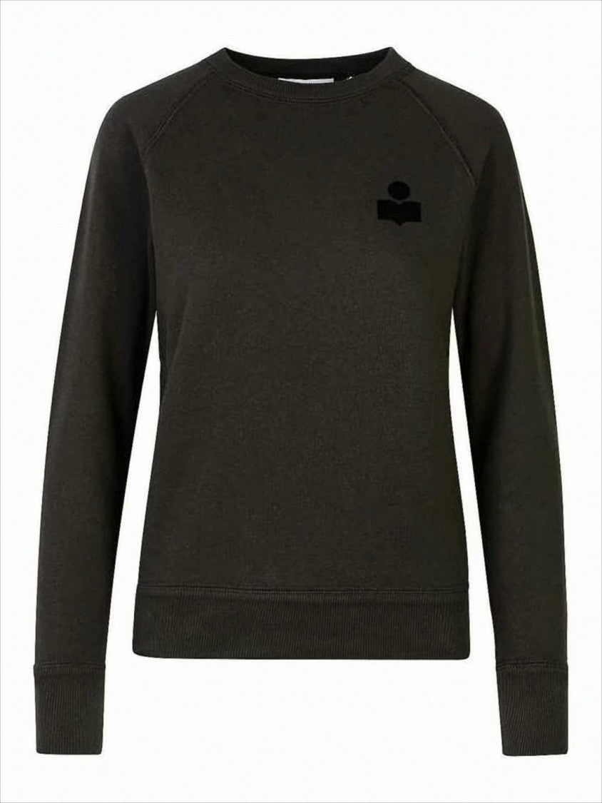 Isabel Marant Long-Sleeve Black Sweatshirt With Crew Neckline