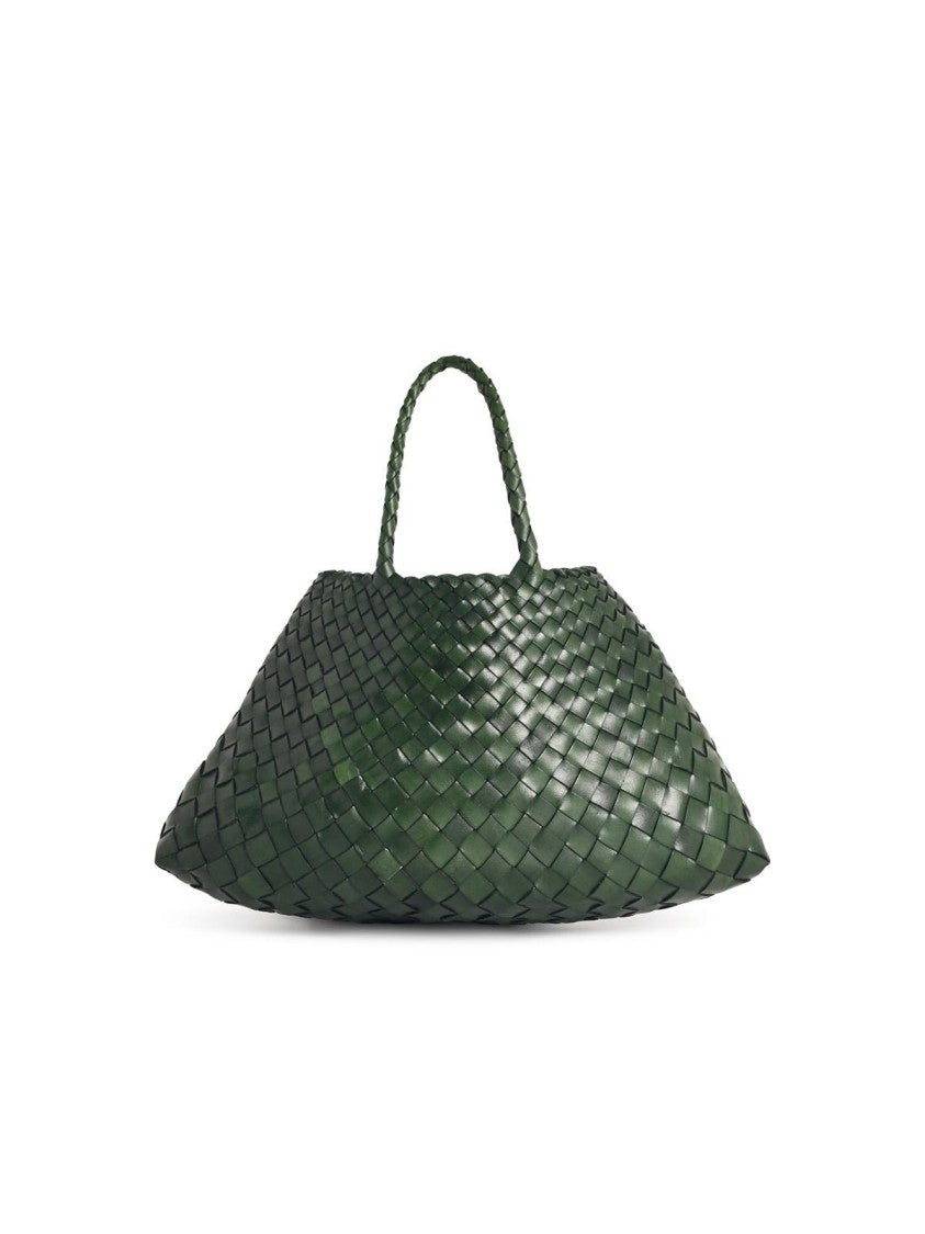 Dragon Diffusion Small 'Santa Croce' Leaf Green Leather Bag