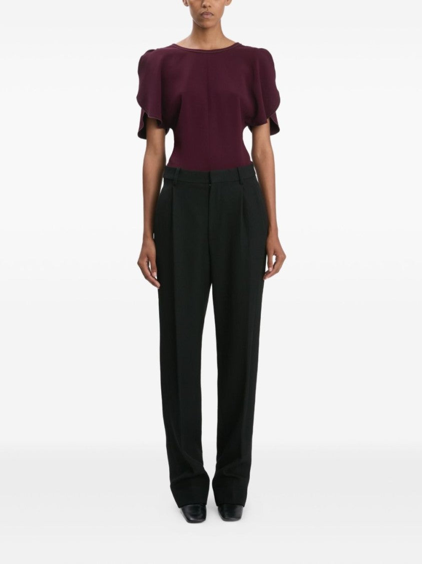 Victoria Beckham Tailored Black Trousers With High Waist