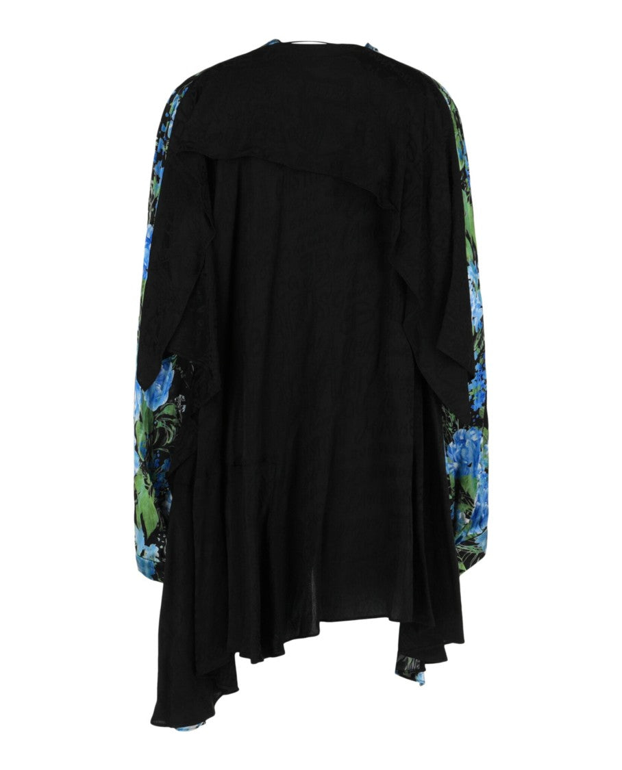 Balenciaga Botanical Babydoll Wrap Dress