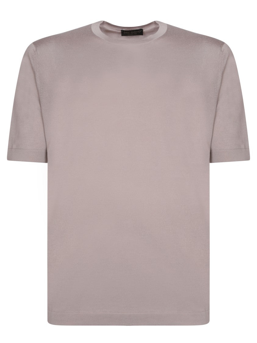 Dell'oglio Beige Cotton T-Shirts