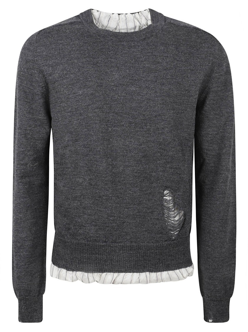 Maison Margiela Classic Crew Neck Grey Sweater