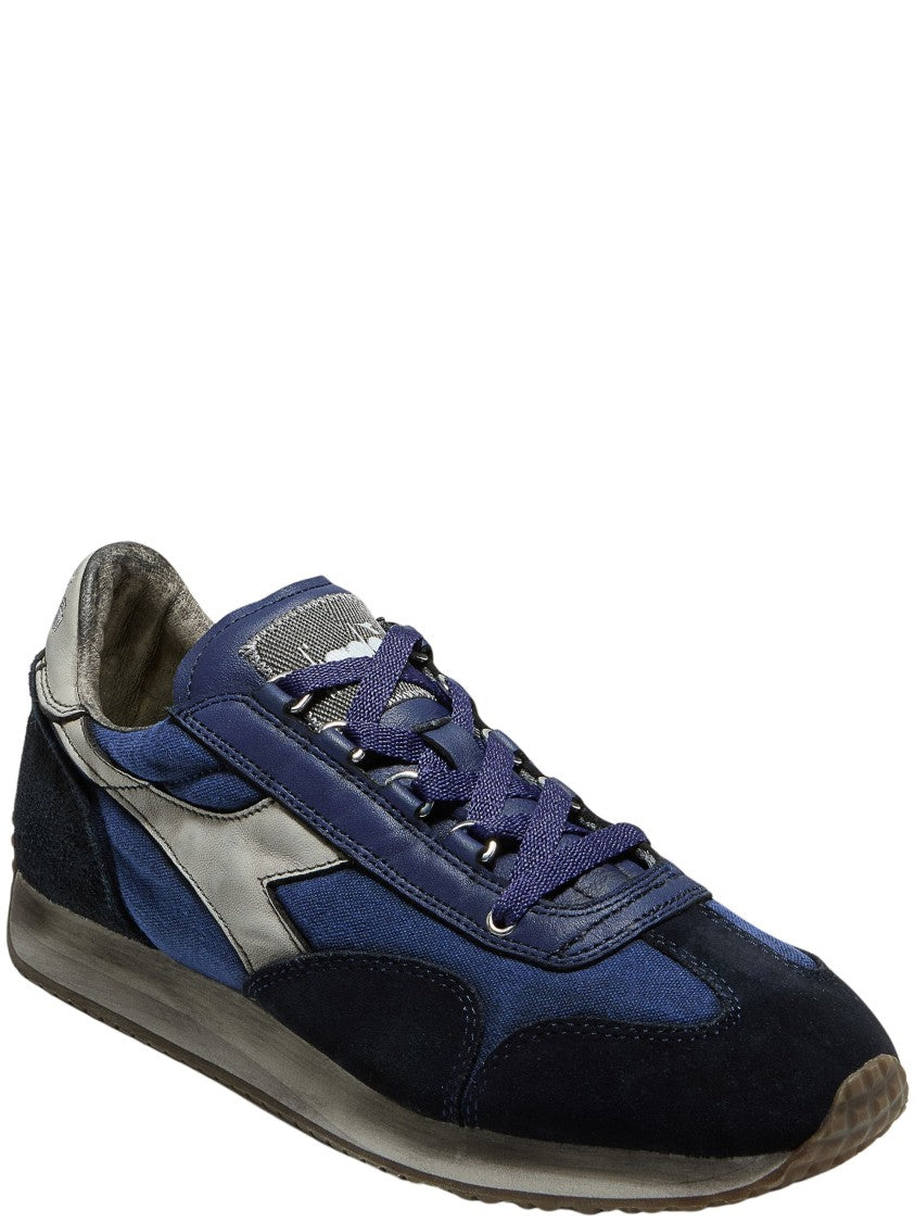 Diadora Navy Blue Black Equipe Dirty Silver Accent Sneakers