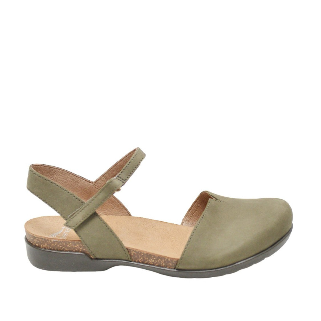 Dansko Slingback Rowan Milled In Nabuck Militare