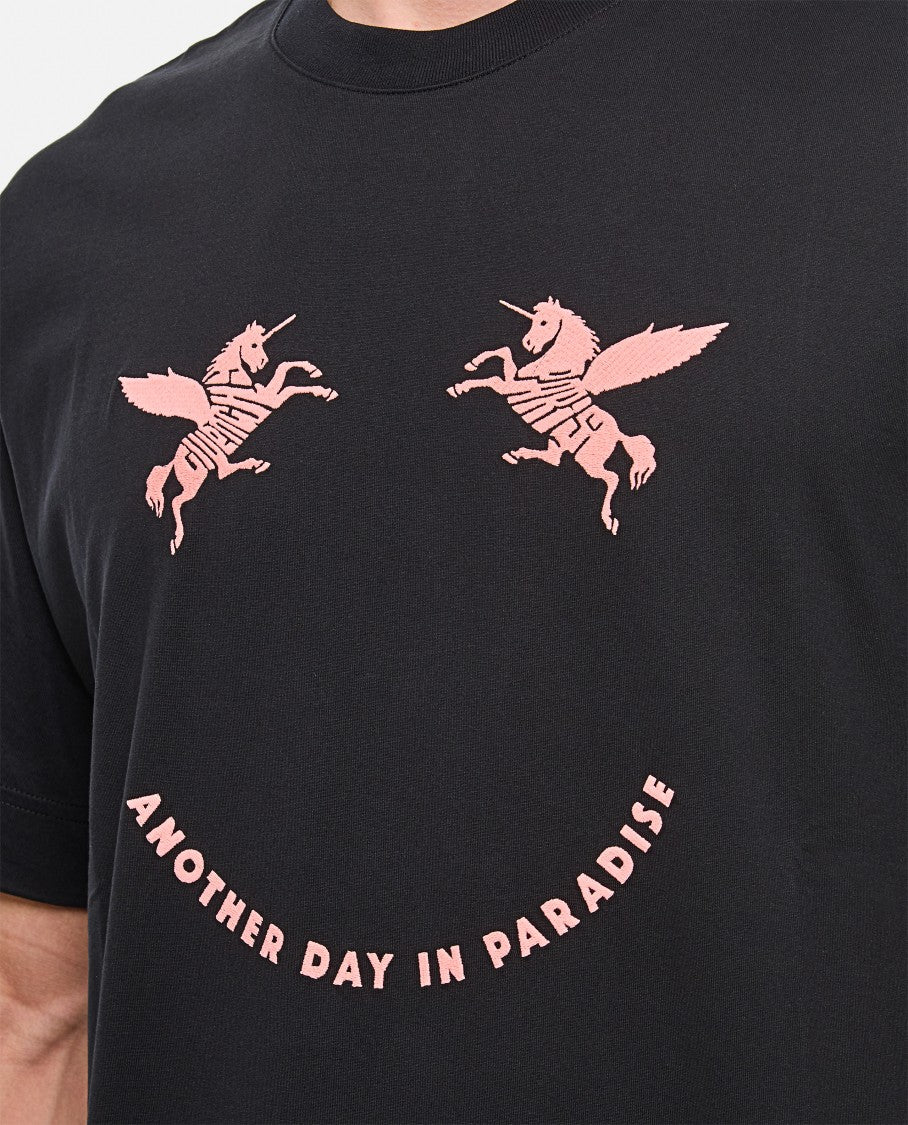 Givenchy Crew-Neck T-Shirt With Whimsical Unicorn Print