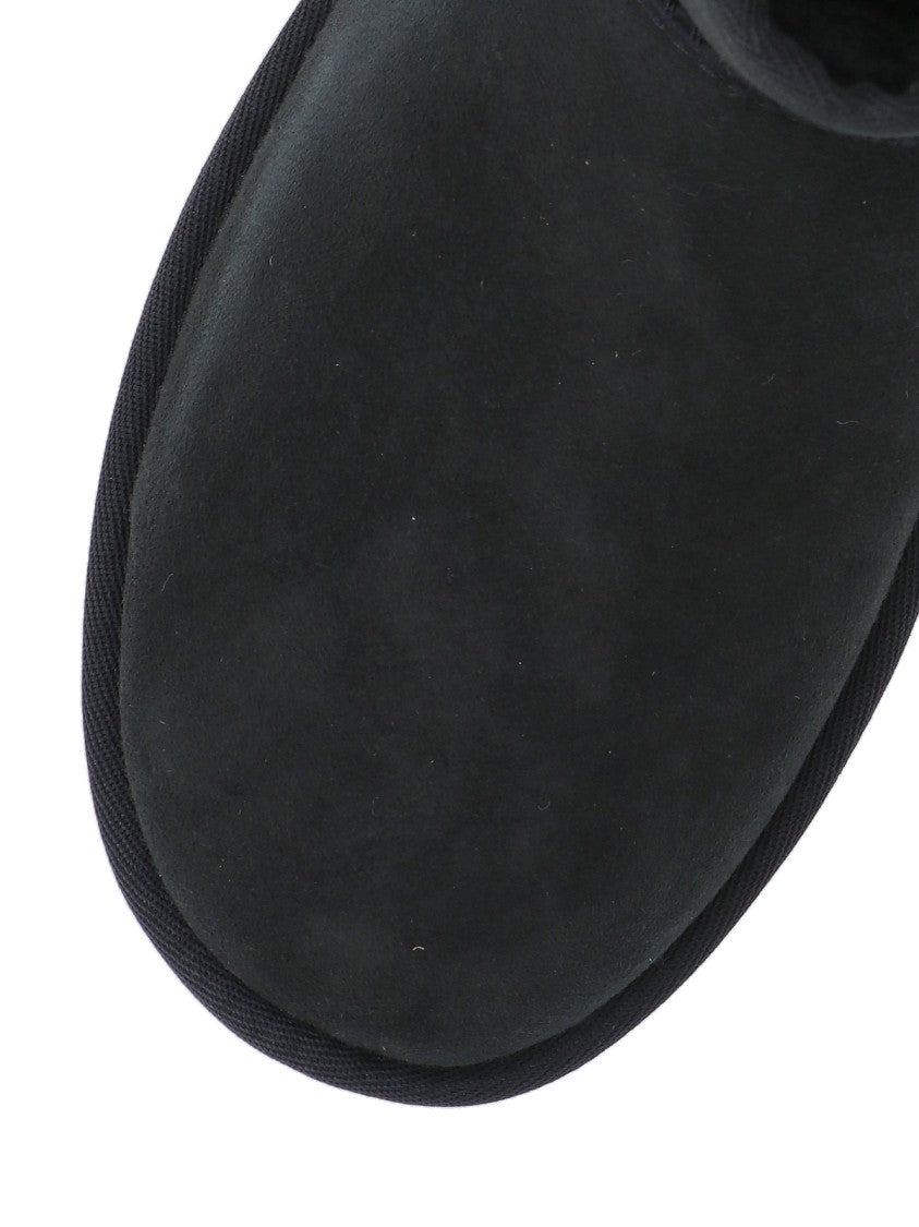 Ugg Black Classic Mini Suede Shearling Boots