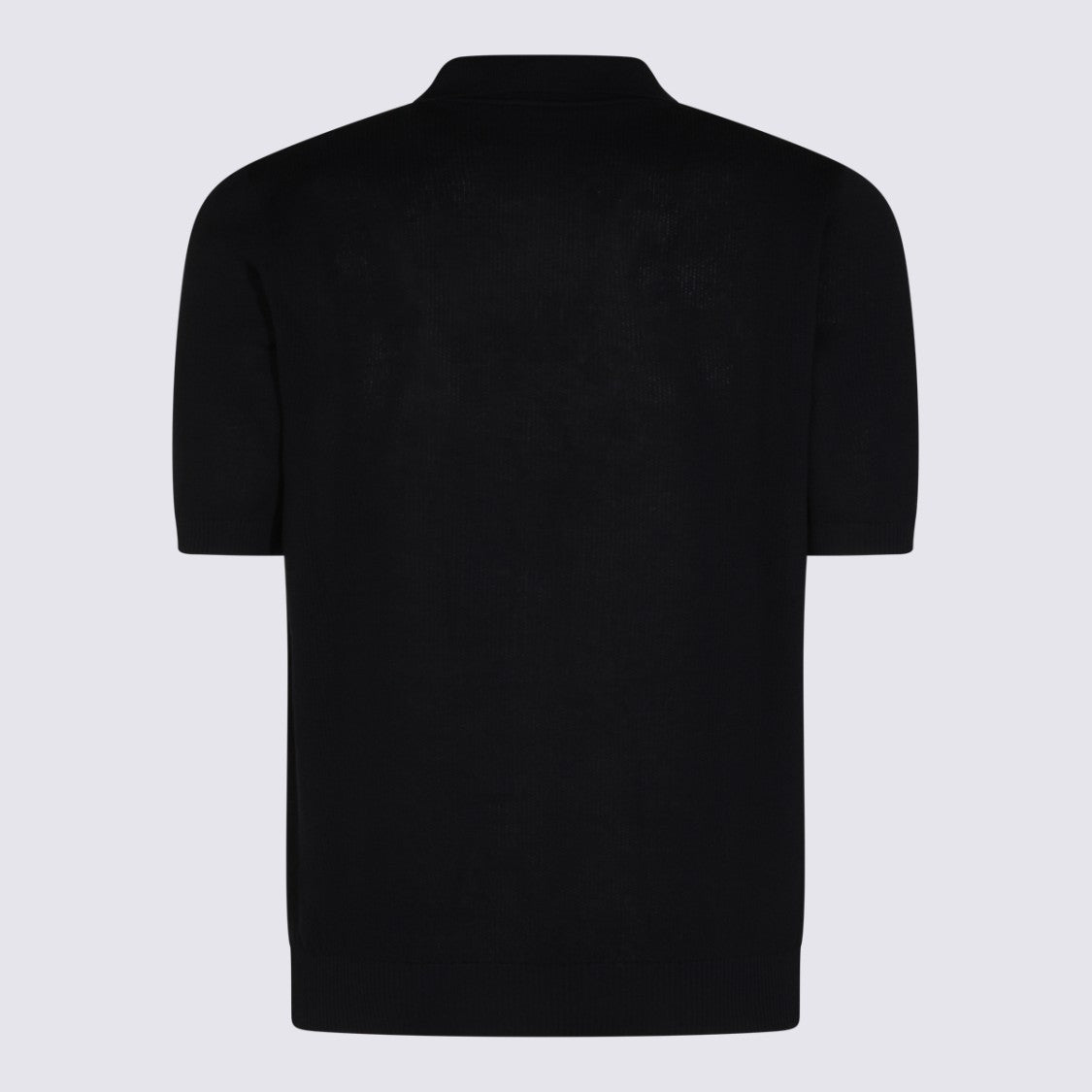Eleventy Minimalist Short-Sleeve Polo Shirt With Soft Collar