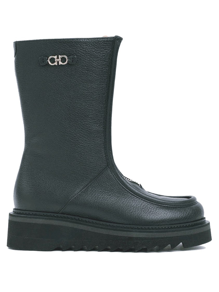 Salvatore Ferragamo Eurialo Leather Boots