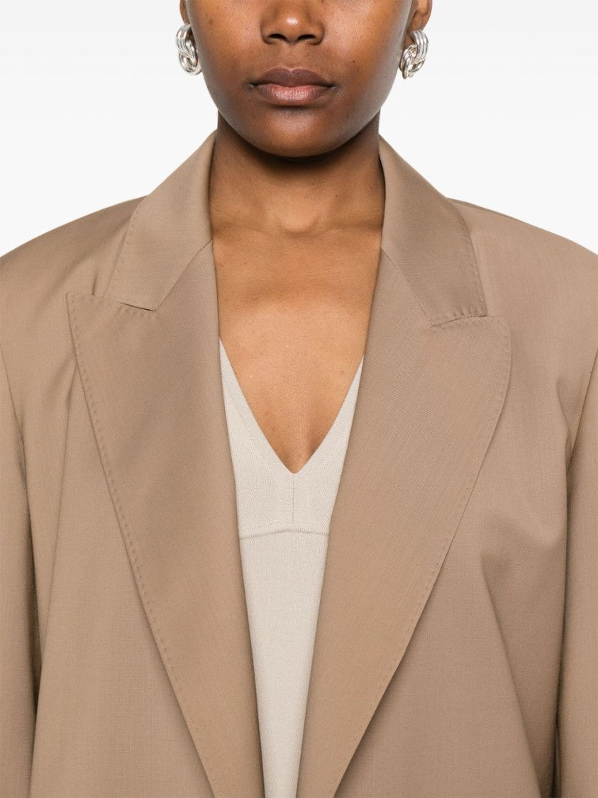 Max Mara Belted Woollen Cloth Blazer