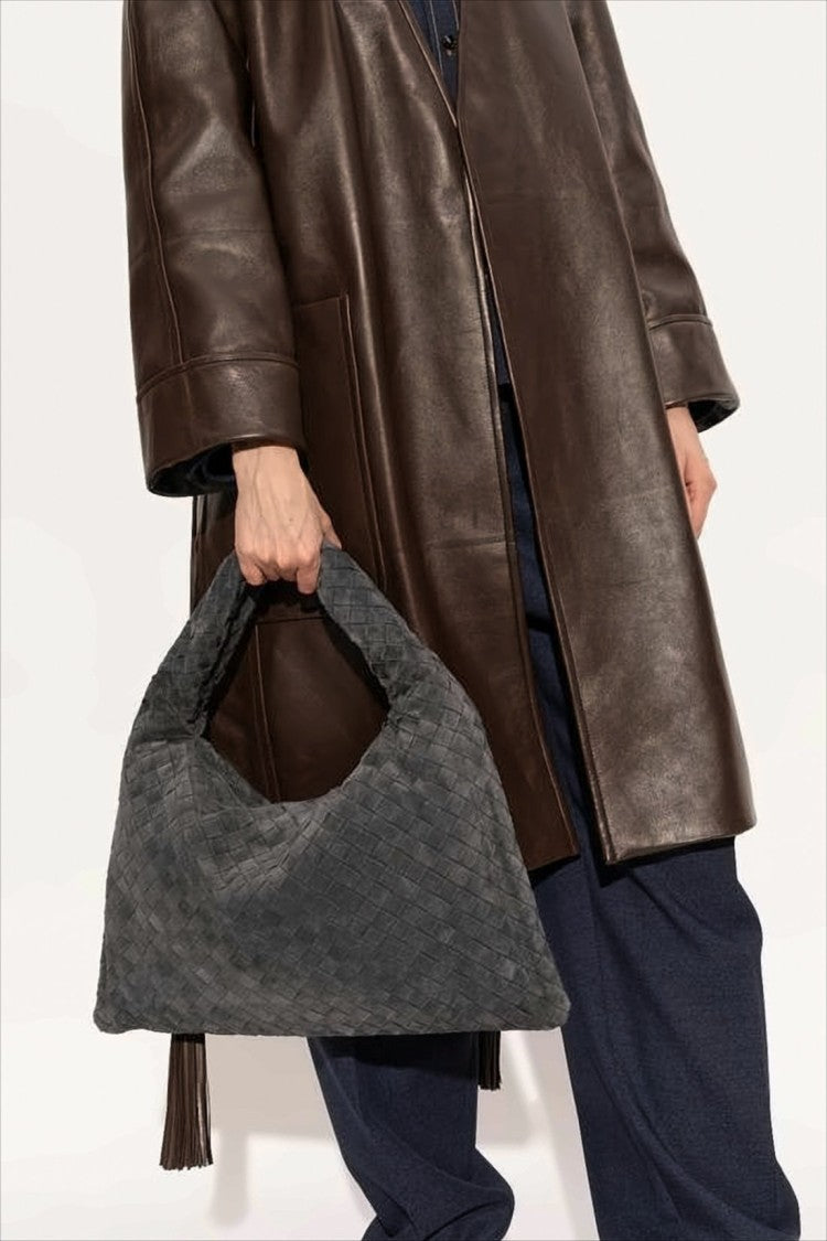 Bottega Veneta Woven Calf Leather Slouchy Tote Bag