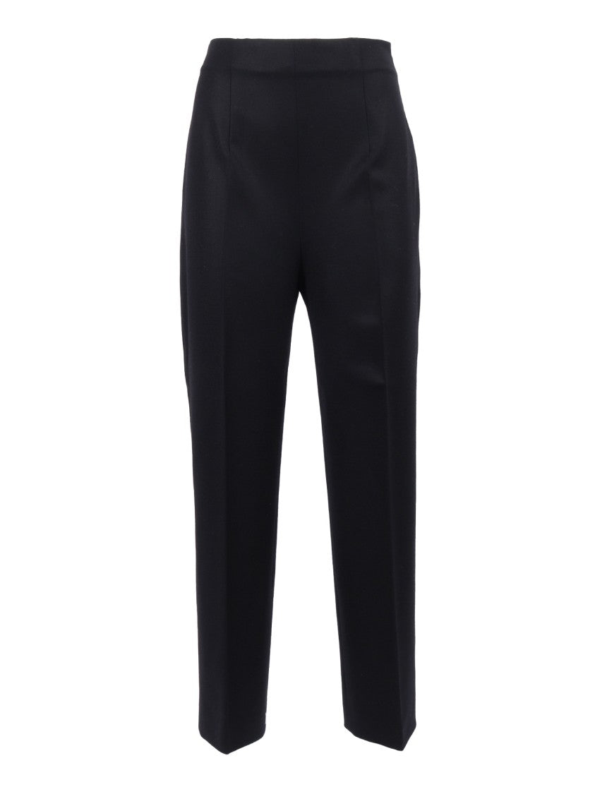Alberta Ferretti Straight-Leg Tailored Pants With High Waist And Pleated Detail