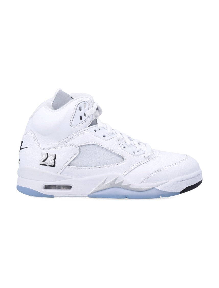Nike Air Jordan 5 Retro Leather Sneakers