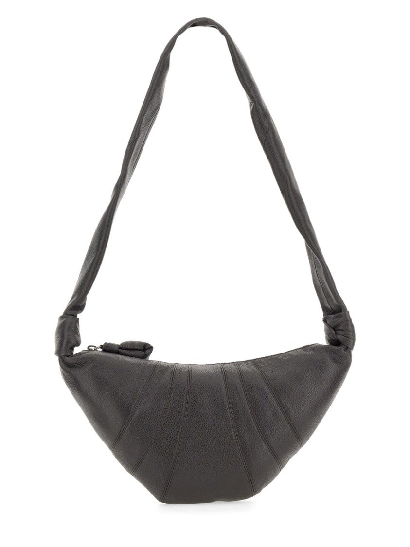 Lemaire Crescent-Shaped Shoulder Bag With Textured Cowhide Design