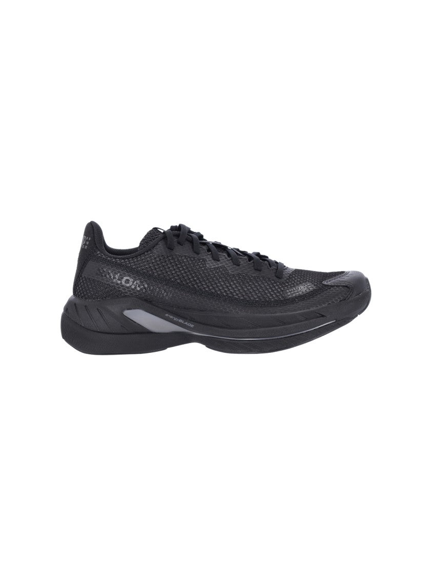 Mm6 By Maison Margiela Low-Top Mesh Sneakers With Textured Rubber Sole