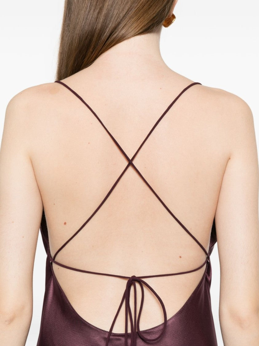 Pinko Purple Floor-Length Evening Dress