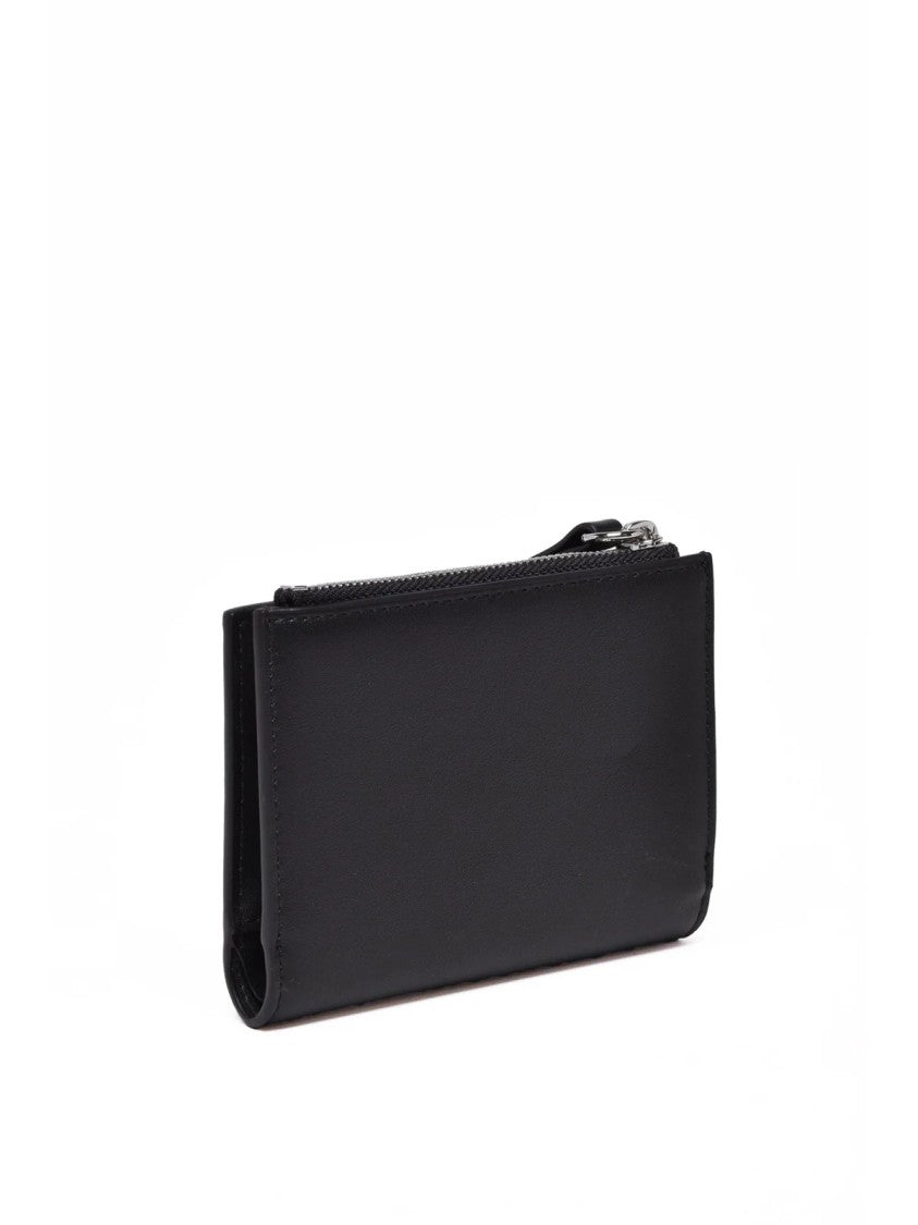 Diesel Black Leather Zip Wallet