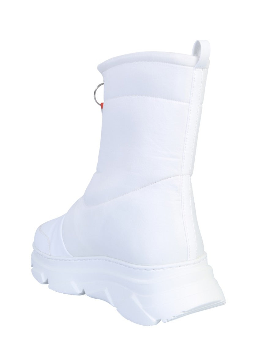 Forward High-Top Leather Boots With Rubber Sole