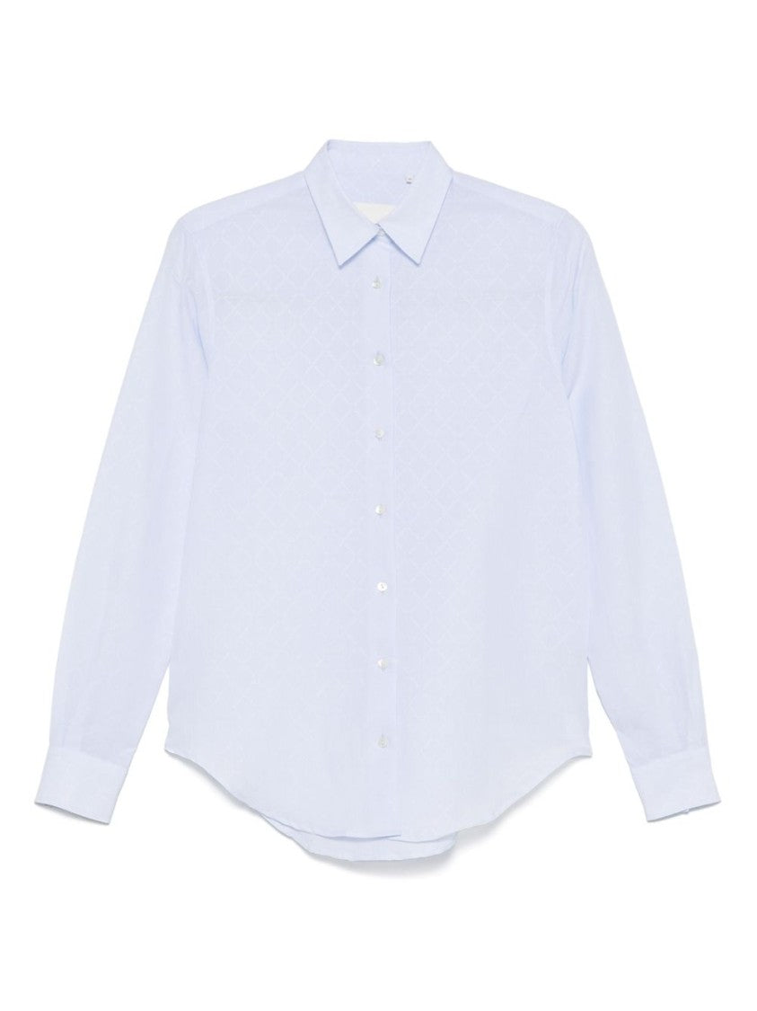 Xacus Textured Cotton-Linen Blend Shirt With Classic Collar