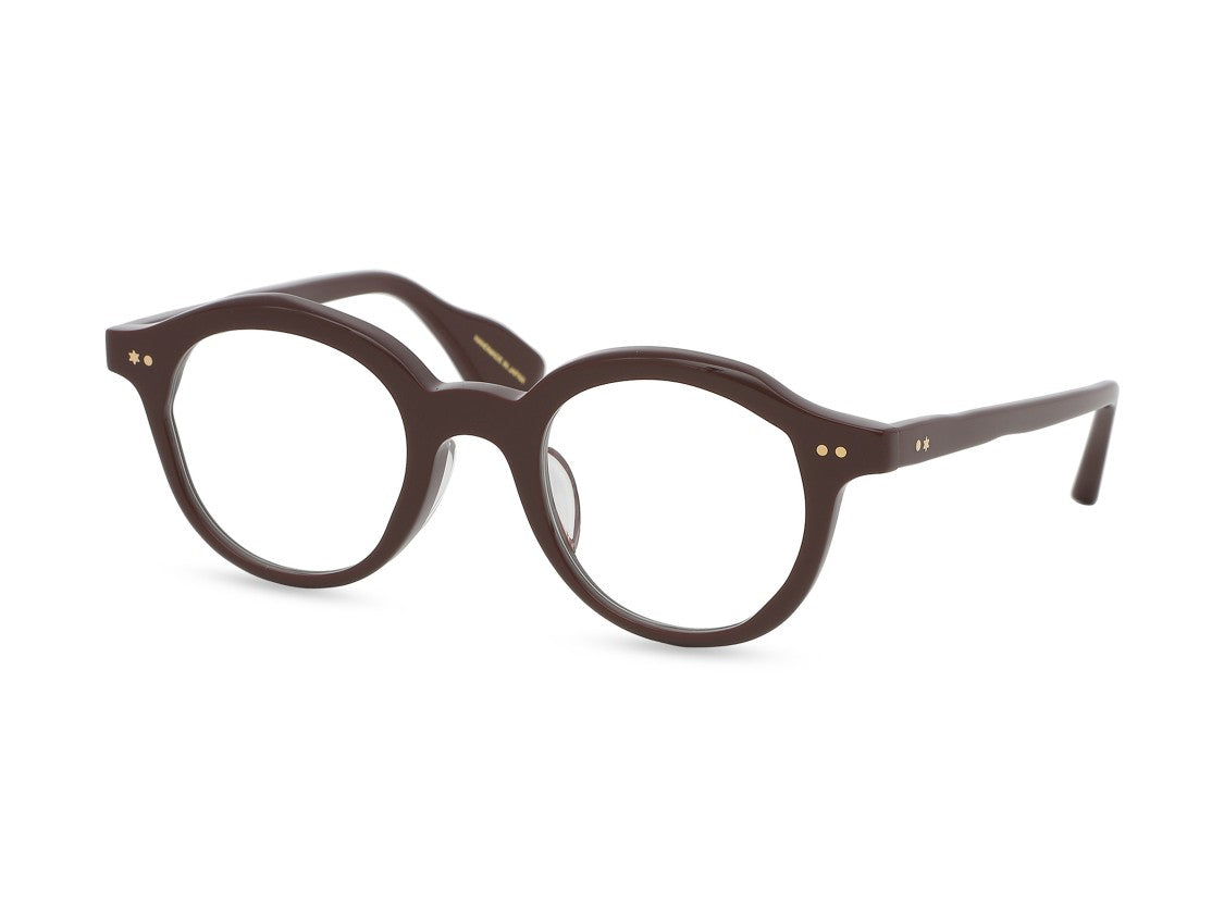 Masahiro Maruyama Dark Brown Mm-0026 Rounded Acetate Eyeglasses