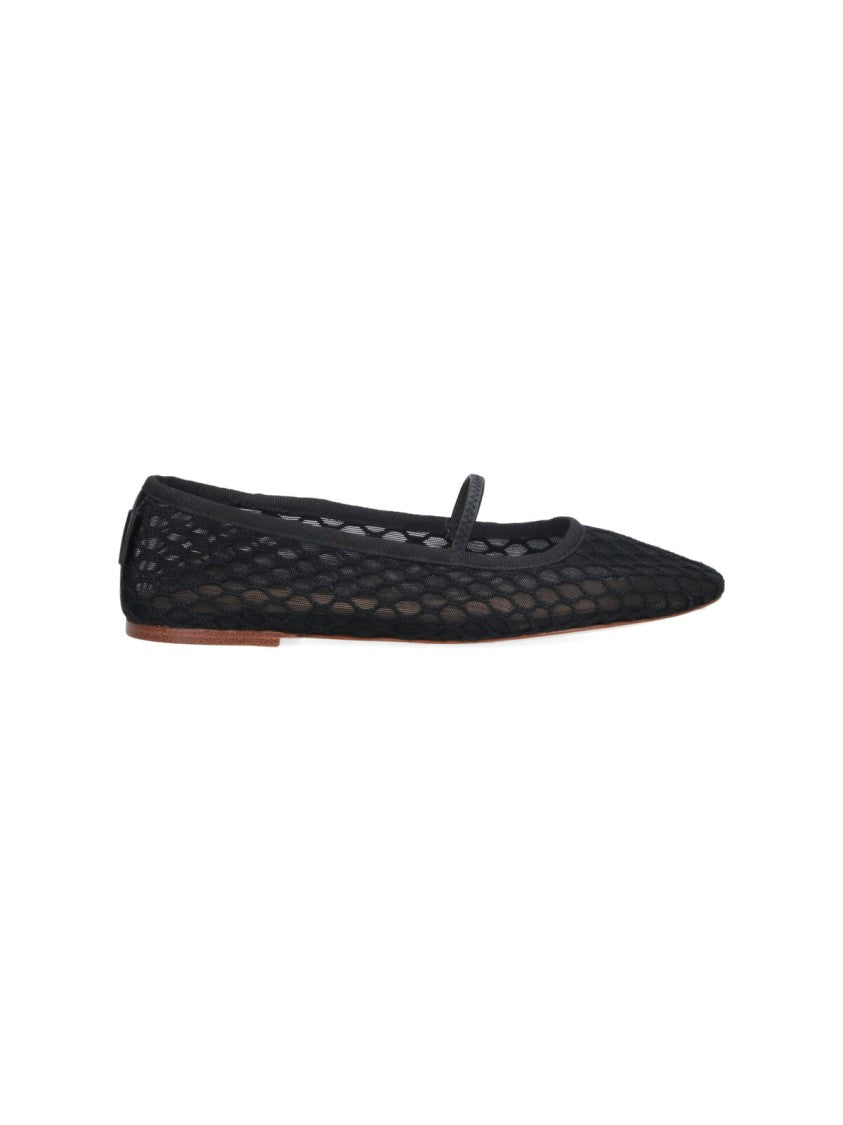 A.P.C. Swan Mesh Ballerinas Black