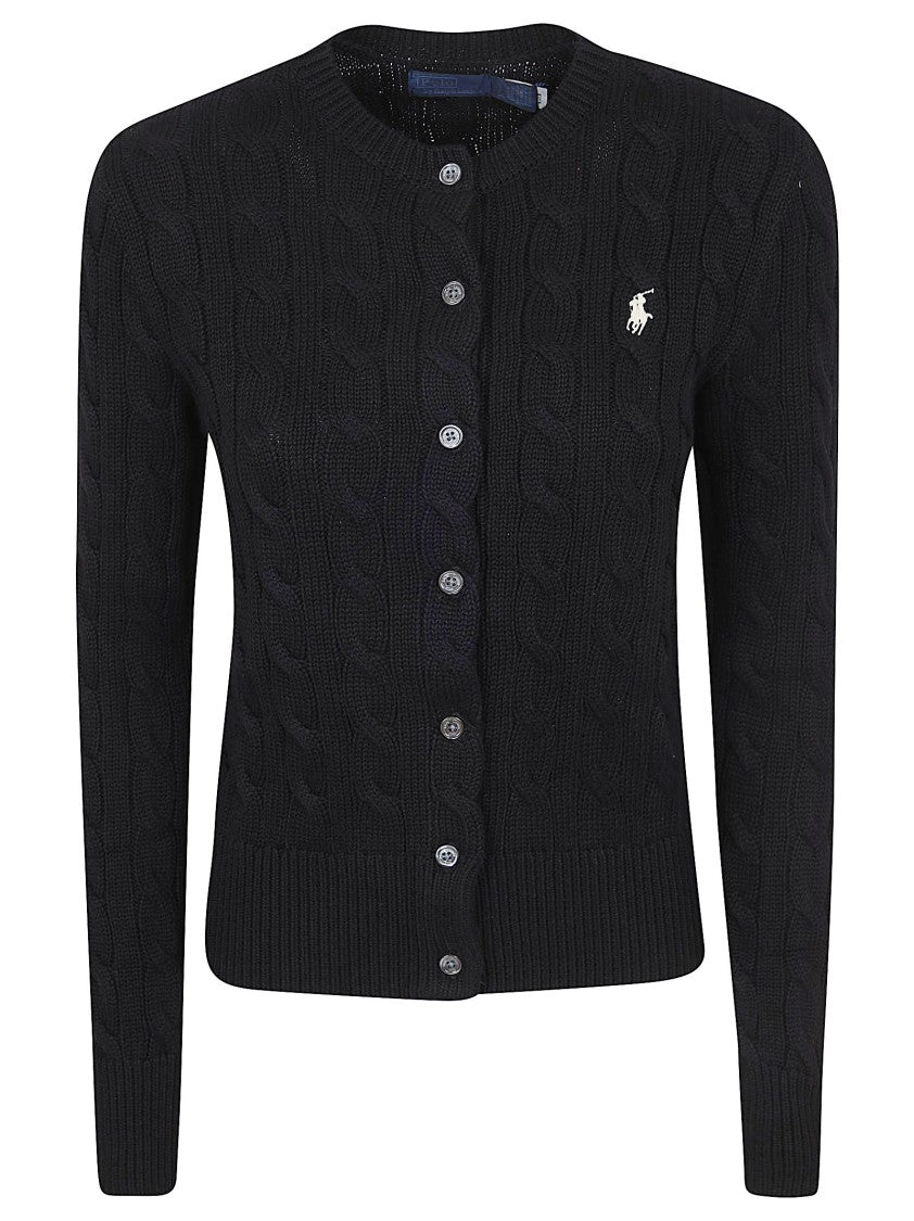 Polo Ralph Lauren Cable Knit Cardigan With Button-Down Front