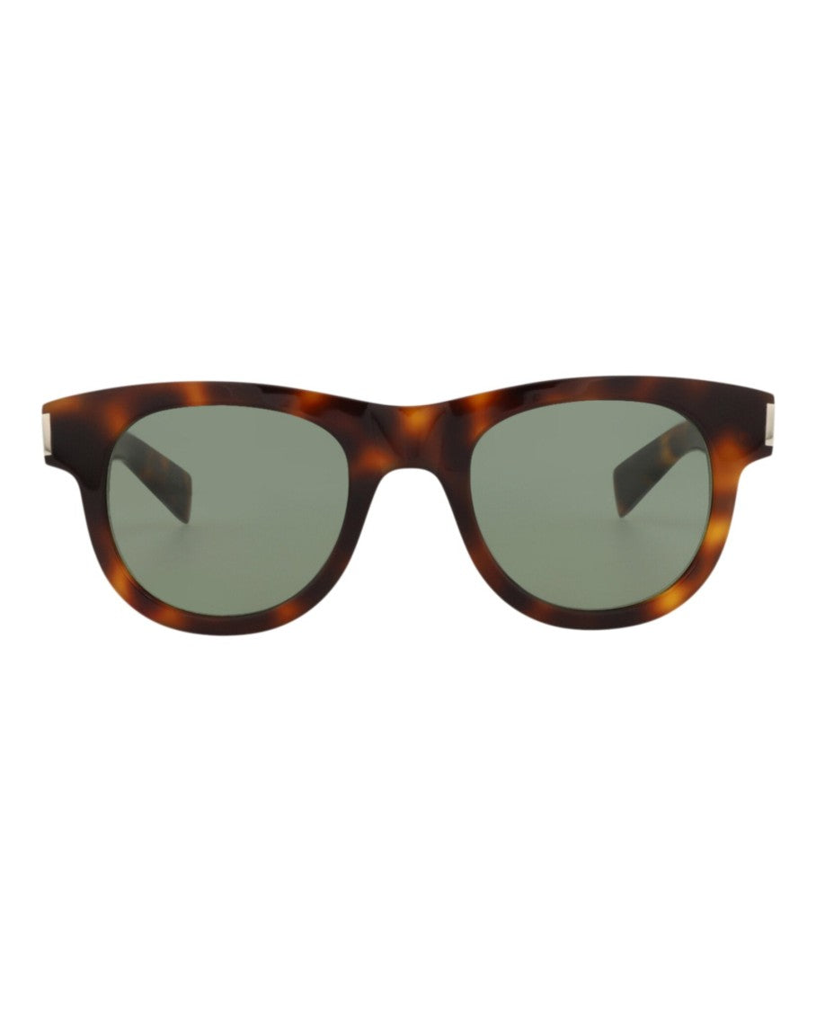 Saint Laurent Round-Frame Recycled Acetate Sunglasses