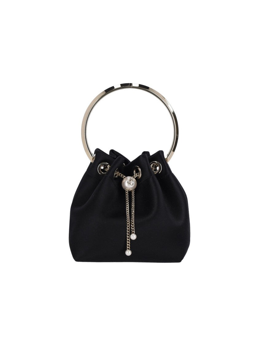 Jimmy Choo Bon Bon Mini Bucket Bag – Black